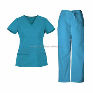 Newest Unisex <b>Scrub</b> Nurse Uniforms Surgery Veterinary Nursing High Quality Twill Polyester/Cotton Stretch Medical <b>Scrubs</b> <b>Sets</b> - Product Image 2