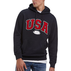 Luxury Streetwear Hoodie Oversized Chenille Logo Design en tela de algodón puro - Product Image 1