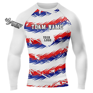 Chemise de compression respirante personnalisée pour hommes et femmes MMA Rash Guard avec logo personnalisé Grappling Rash Guard - Product Image 6