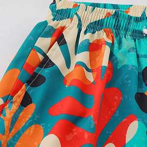 Short de bain de plage unisexe vintage décontracté en coton polyester d'été imprimé sur mesure pour hommes - Product Image 3