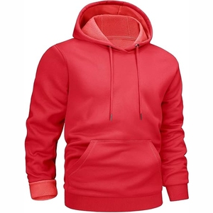 เสื้อฮู้ดสีแดงสดพรีเมียมสำหรับผู้หญิง – เสื้อสเวตเชิ้ตมีฮู้ดผ้าฟลีซเนื้อนุ่มพร้อมกระเป๋าจิงโจ้ - Product Image 2