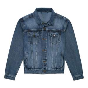 Precio barato ropa de calle lavada Vintage moda manga larga moda calle estilo desgastado rasgado Denim Jean chaqueta - Product Image 1