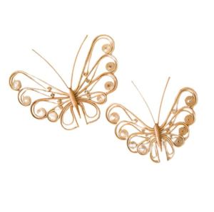 Meilleure vente beau papillon Rotin Tenture murale Décoration Suspendue décorative pour la décoration intérieure Handwicker du Vietnam - Product Image 1