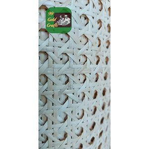 FEUILLE DE MAILLE DE CANNE EN OSIER EN ROULEAU DE SANGLE EN ROTIN NATUREL ET ARTIFICIEL RÉGLABLE POUR UNE UTILISATION INTÉRIEURE ET DE MEUBLES - Product Image 1