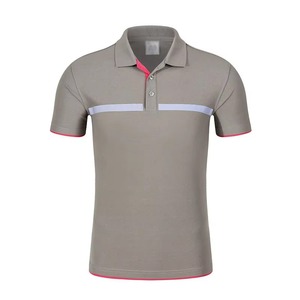 Polo de Golf para hombre de punto de seda de hielo transpirable fino de verano a la moda, Polo informal holgado de media manga de punto para hombre - Product Image 2