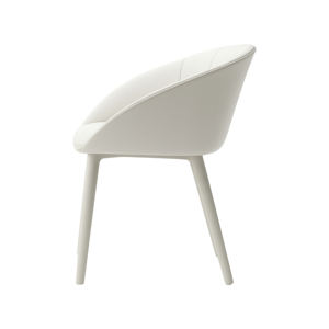 Silla Armonia Luxe Modern Shell Blanco Puro - Product Image 3