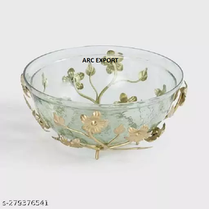 Cuencos de aluminio blanco con color gris, cuenco para servir con borde de diseño de mini hojas bonitas para mesa, cuencos para servir ensaladas al mejor precio - Product Image 3