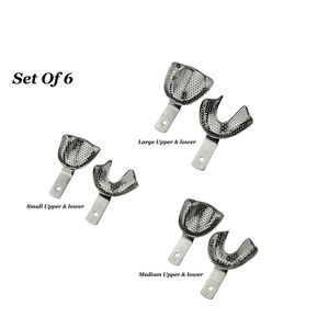 Bandejas de Impresión Dental de Acero Inoxidable Lore Enterprises LE-IT-013, Soporte para Dientes Superiores/Inferiores, Uso Dental Profesional, Reutilizable - Product Image 6