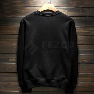 Adultos usan hombres sudadera con diamantes de imitación en venta básicos, sudadera mezclada de algodón Venta caliente hombres sudadera con diamantes de imitación - Product Image 2