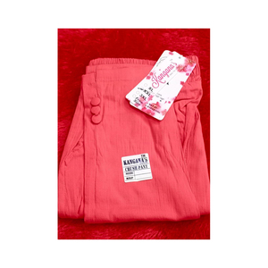 Pantalones de Lycra Crush de rayón para mujer de calidad superior, mallas de verano estilo Cargo de cintura baja, precio al por mayor de proveedor indio - Product Image 3