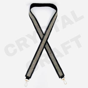 CRYSTAL CRAFT LSU Tigers Sangle de sac à main perlée Couleur personnalisée Perles de rocaille Style indien Taille personnalisée Accepter le logo personnalisé Modèle 2027 - Product Image 4