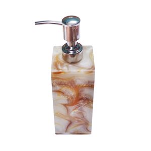 Nouvel arrivage Distributeur de savon écologique en deux parties, résine époxy, feuille véritable, qualité standard supérieure, salle de bain tendance - Product Image 5