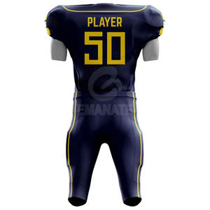 เสื้อเจอร์ซีย์ฟุตบอลแบบอเมริกันผ้า100% สั้นผ้าโพลีเอสเตอร์ระบายอากาศได้ดีแห้งเร็วขนาดพิเศษงานตามสั่งแบบมีสไตล์2026 - Product Image 3