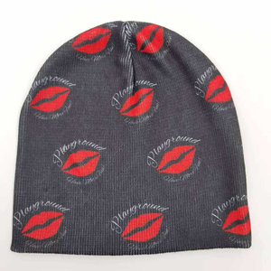 Gorros de punto personalizados, venta al por mayor, gorros de punto con puños cálidos de invierno con logotipo bordado, gorros de acrílico Unisex personalizados - Product Image 1