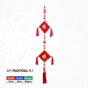 Artificial Traditional Crimson Diamond Latkan - Product Image 1