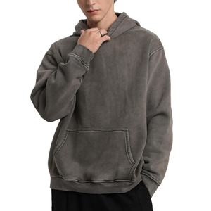 Sudaderas con capucha de alta calidad para hombre, ropa de calle a la moda, pulóver, sudaderas con capucha al por mayor, logotipo personalizado, gran tamaño, cuadrado, hombro caído - Product Image 5