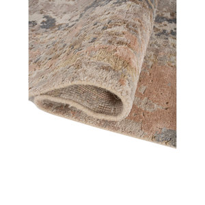 Uvenuti Abstract Pattern Wool & Bamboo Silk Hand Knotted Rugs Ivory for Home Living Room or Hallway-Rectangle <b>Carpet</b> LRB-1539 - Product Image 2