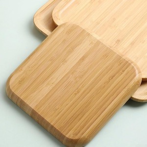 Ensemble de vaisselle de qualité supérieure, assiette en bois carrée, plats de service en bambou, assiettes en bois pour service de traiteur - Product Image 2