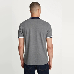 POLO personalizado de alta calidad, Top de manga corta, bordado, estampado de LOGO, verano, transpirable, de punto, de talla grande, camisetas de Polo de Golf - Product Image 6