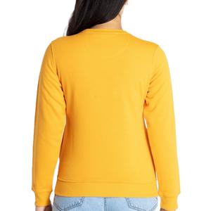 Sweat-shirt d'hiver pour femme de haute qualité, 100% coton, design personnalisé, col rond doublé avec logo frontal, tissu polaire - Product Image 5
