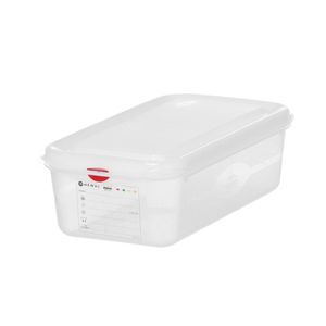 "Food <b>Storage</b> <b>Container</b> | 4L Polypropylene GN 1/3 Rectangular 325x176x(H)100mm Transparent" - Product Image 1
