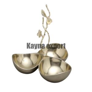 Handicraft Luxury Metal Bowl Our New Ramzan Collection <b>Nuts</b> and Dates Serving Bowl Table And Dinnerware Dry Fruits Serving Bowls - Product Image 5