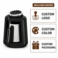 Cafetière à service unique à extraction lente, style turc, en acier inoxydable, pour la maison et l'hôtel