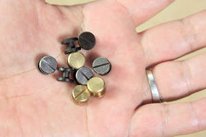 Bonne conception sacs de haute qualité décoration bricolage vis en cuivre tête ronde clou solide vis en cuir Rivet - Product Image 4