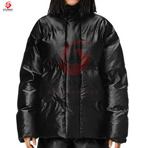 Usine Mode Slim Fit Toile Stand Respirant Coupe-Vent Hommes Hiver Extérieur Doudounes Conceptions Personnalisées Service OEM - Product Image 1