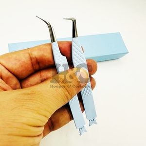 Pinces de qualité supérieure, pointues, en acier inoxydable, pinces à cils papillon, pinces de précision anti-magnétiques en fibre, pinces à cils en vison - Product Image 3