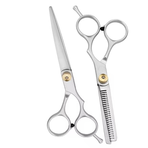 Tijeras de peluquería de hoja recta al por mayor, accesorios de peluquero, tijeras de dientes de metal para adelgazar el cabello, herramienta de estilismo, tijeras de corte - Product Image 4