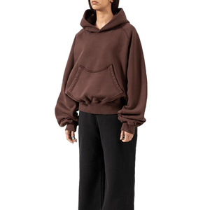 เสื้อฮู้ดผู้หญิงโอเวอร์ไซส์400ไหล่กันลมมีฮู้ดของผู้หญิง - Product Image 2