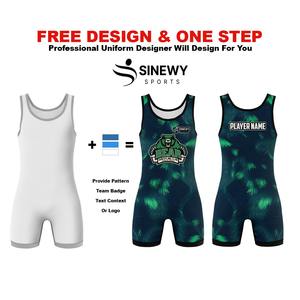 Concevez votre propre justaucorps de lutte personnalisé pour hommes, nouvelle arrivée, tissu doux, justaucorps de lutte pour l'entraînement - Product Image 3