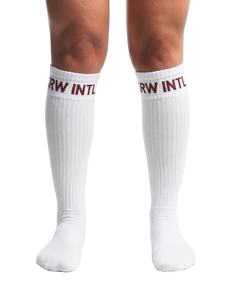 Chaussettes de musculation en gros sous marque privée, chaussettes de compression personnalisées de haute qualité avec logo, accessoires de powerlifting pour salles de sport et équipes, protection des genoux - Product Image 3