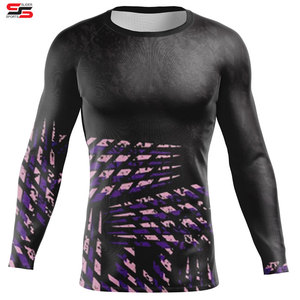 Protector de sarpullido de manga larga personalizado para protección de hombre, camisas de compresión de licra, natación, surf, rashguard de secado rápido - Product Image 4