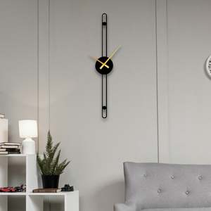 Horloge murale moderne en quartz et métal de qualité supérieure, alimentée par USB, décoration écologique pour la maison, le bureau, le salon, élégante et fonctionnelle - Product Image 2