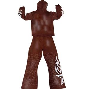 Trajes Deportivos de Alta Calidad para Adultos 2025, para Hombre y Mujer, Sudaderas con Efecto Desgastado por el Sol, Estampado de Pantalla, Pedrería, Transpirables, Sudaderas para Hombre - Product Image 6