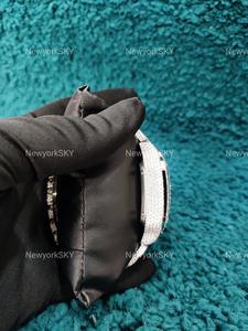 40 MM Fully Iced Out and Customized Hip Hop <b>Watch</b> Automatic Movement Moissanite Diamond Bust Down <b>Watch</b> - Product Image 6