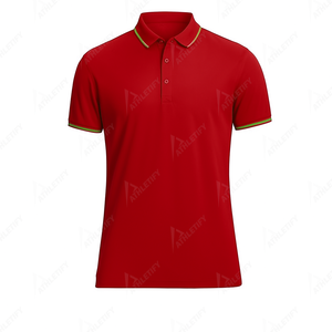 Polo clásico para hombre 100 por ciento algodón manga corta Casual Golf Polo Camiseta cómoda uso diario - Product Image 3