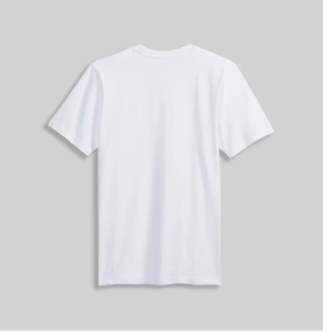 เสื้อยืดระบายอากาศได้ดีสีขาวเนื้อผ้าฝ้าย100% ป้ายโลโก้ตามสั่ง - Product Image 3