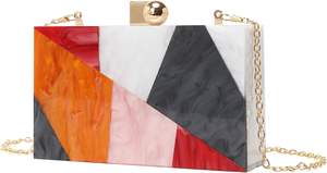 กระเป๋าคลัทช์เรซิ่นทำมือ ดีไซน์นางฟ้าแห่งความรัก ตกแต่งลายดอกไม้ทันสมัย สีทองอ่อน สำหรับงานปาร์ตี้-HF - Product Image 4