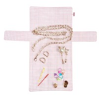 Kit perlengkapan jahit tenun tangan Set tas selempang dan dompet koin jaring plastik berbentuk rusa tidak terlihat