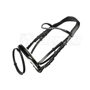 Brida de caballo de cuero fuerte con hebillas Ajuste seguro para montar a caballo seguro Brida de caballo - Product Image 2