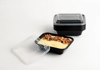 Contenants en plastique PP de la série RE, sans BPA, compatibles micro-ondes, pour la cuisine cloud, la restauration, les plats à emporter, les restaurants, OEM personnalisé