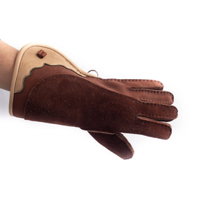 Guantes de cetrería personalizados de cuero para caza de halcones, entrenamiento de aves y manipulación de cetrería, estilo Opera-Length - Product Image 5