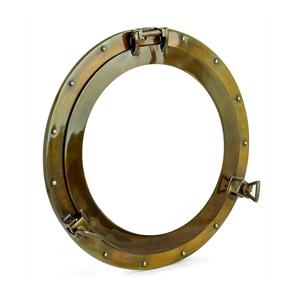 Wholesale Solid Brass Nautical Coastal Home Decor Gold Porthole <b>Wall</b> <b>Clock</b> Quartz Movement Art Deco Design Hanging Made Metal - Product Image 6