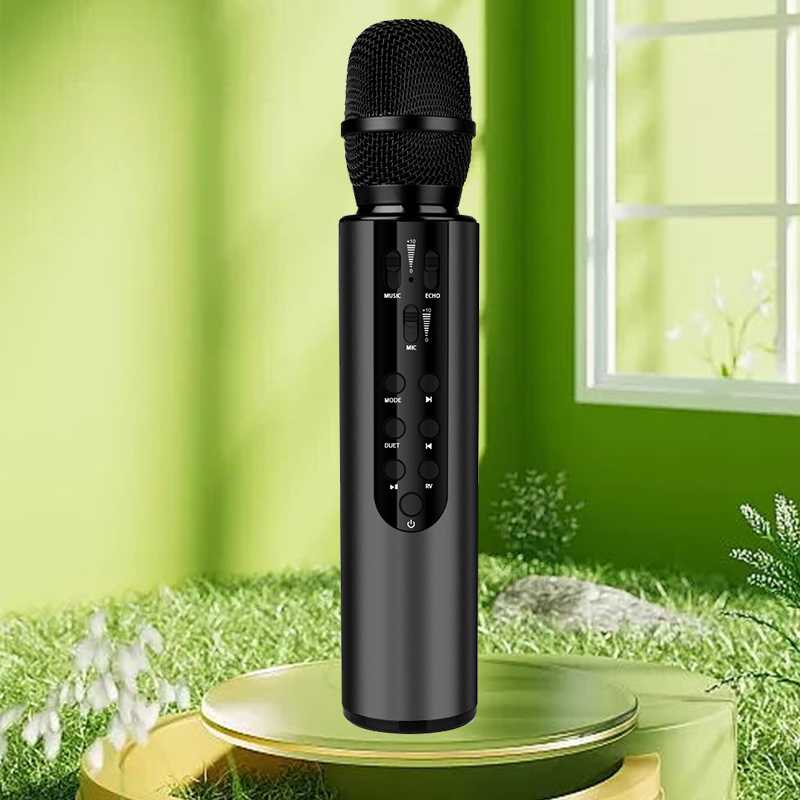 K5 Karaoke Microphone with LED Lights