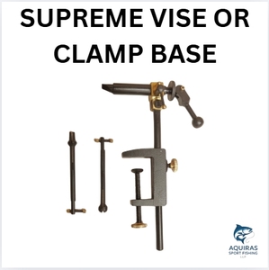 Tornillo de Banco de atado de moscas de aluminio resistente de la mejor calidad, base de abrazadera segura, brazos accesorios con cabezal giratorio para pesca de atado de moscas - Product Image 2