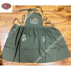 Venta al por mayor elegante floral animal bordado delantal formal decoración del hogar - Product Image 5