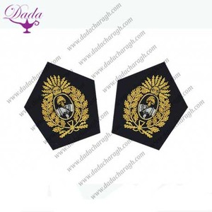 ป้ายปกกอร์เก็ตปักสีและแผ่นปะผ้าที่เป็นมิตรกับสิ่งแวดล้อมอุปกรณ์เสริมสไตล์คลาสสิก - Product Image 4